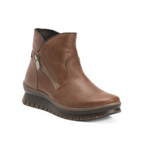 IGI&CO Brown Made In Italy Leather Comfort Booties